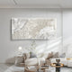 Vermira Ivory II Textured Leather 3D Wall Art