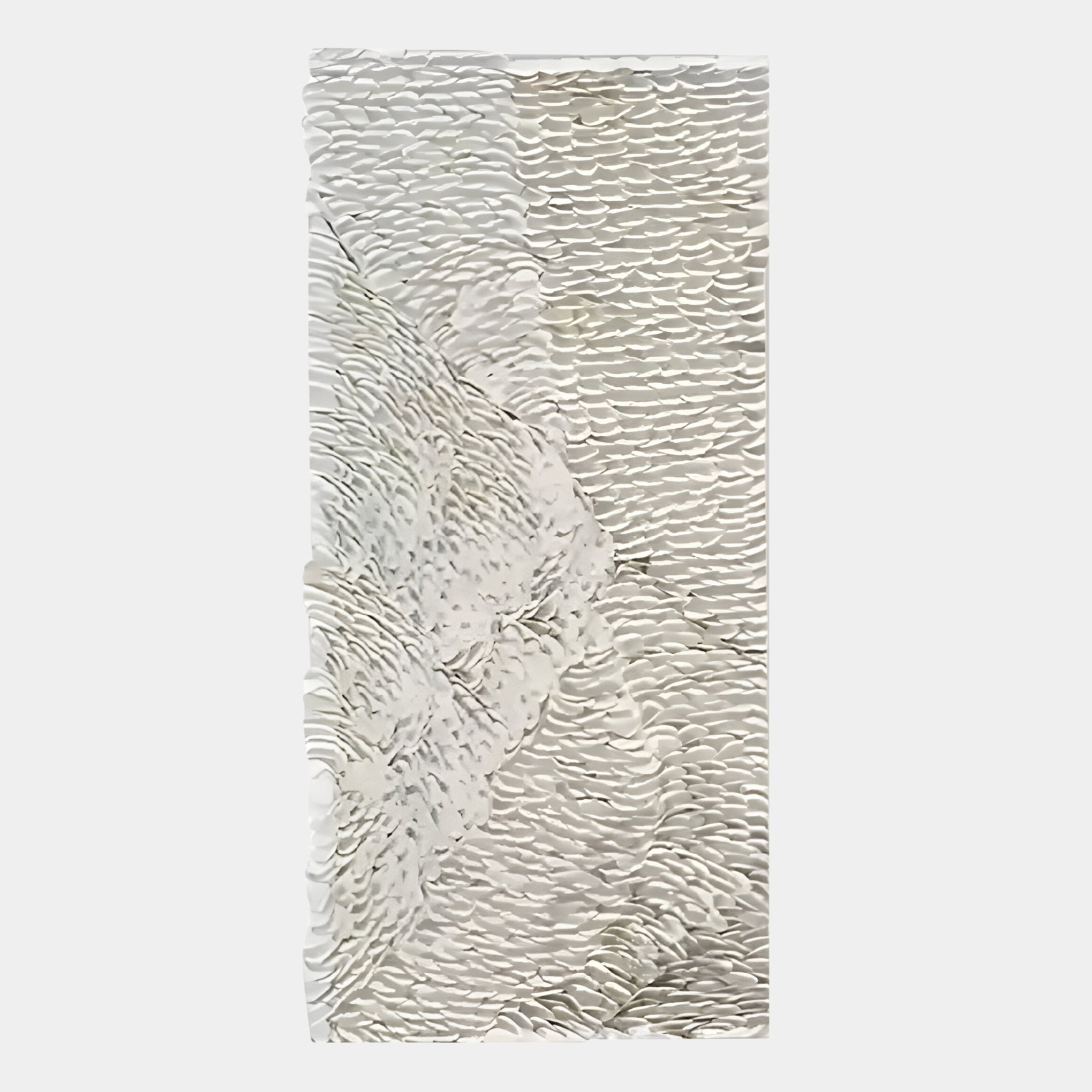 Vermira Ivory I Textured Leather 3D Metal Framed Wall Art