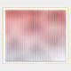 The Giant Sculptures Current III Blush Coral & Snow White Acrylic 3D Wall Art showcases vertical, evenly spaced ridges with a smooth pink, red, and white gradient for added depth and texture.