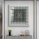 Quanta Green & Black Wood Block Acrylic 3D Wall Art