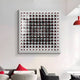 Quanta Red & Black Wood Block Acrylic 3D Wall Art