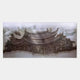 Minara Bronze Pagoda 3D Button Wall Art