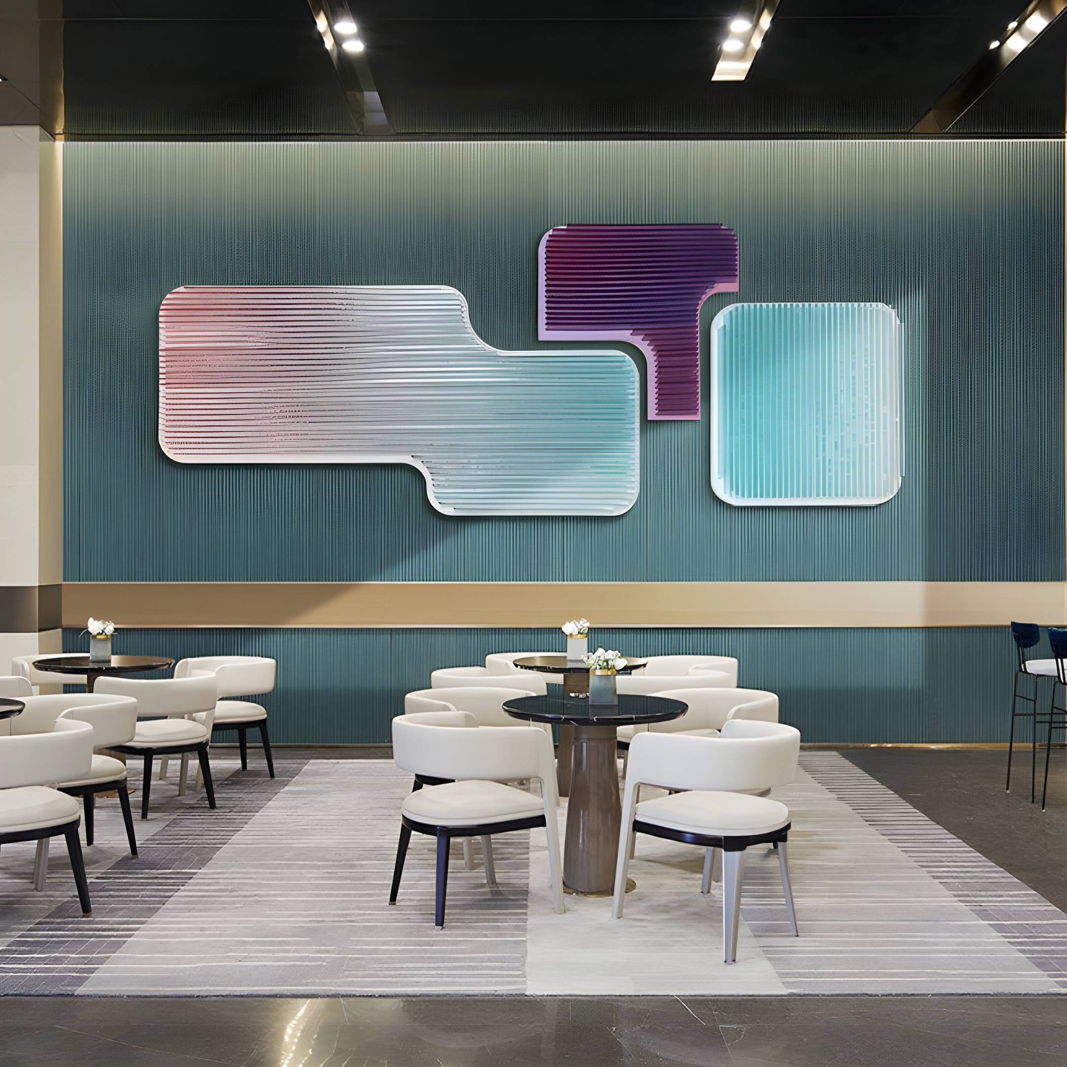 Aerivue Horizontal Trio Gradient Acrylic 3D Wall Art