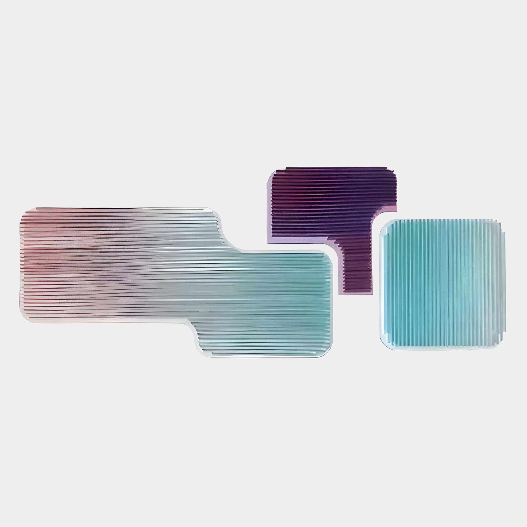 Aerivue Horizontal Trio Gradient Acrylic 3D Wall Art