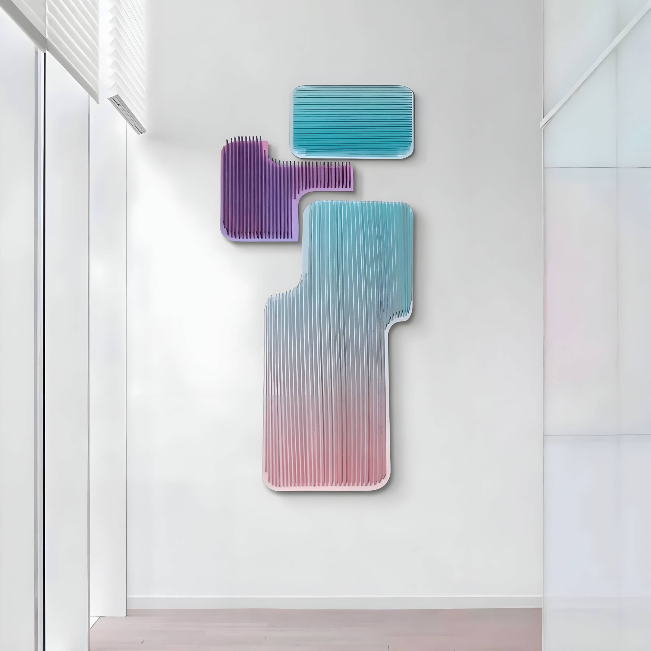Aerivue Vertical Trio Gradient Acrylic 3D Wall Art