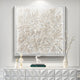Floravia I White Ruffled Left Leather 3D Wall Art