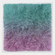 Floravia Mint Green & Lavender Ombre Leather 3D Wall Art featuring sculpted ruffled leather waves in a gradient from mint green to lavender, displayed in a clear acrylic box frame.
