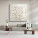 Floravia White Ruffled Pedal Leather 3D Wall Art