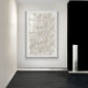 Floravia II White Ruffled Left Leather 3D Wall Art