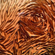 Floravia II White & Amber Ombre Leather 3D Wall Art
