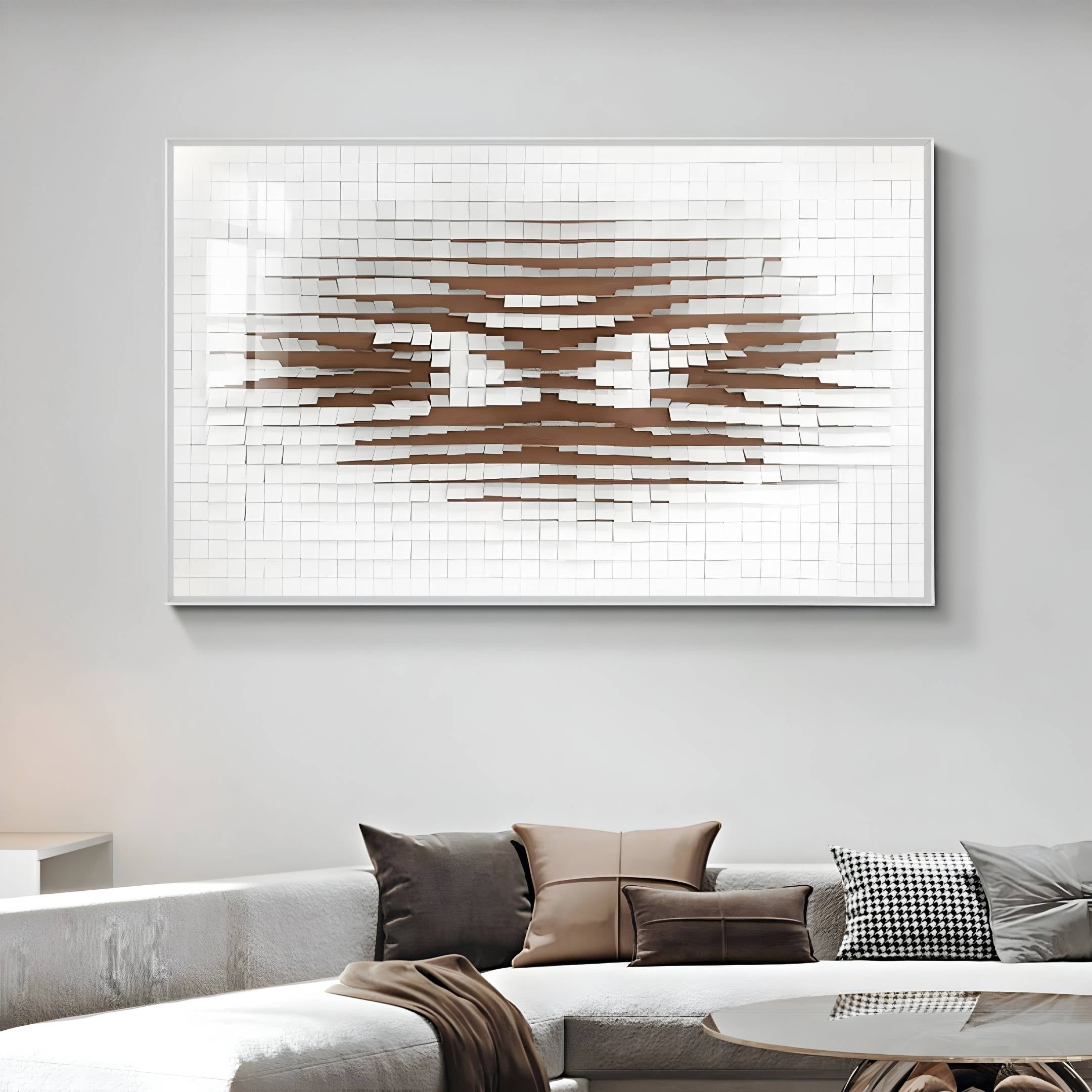 Echovia Bronze Linear Wide Acrylic 3D Wall Art