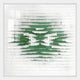 Echovia Green Linear Square Acrylic 3D Wall Art