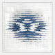Echovia Blue Linear Square Acrylic 3D Wall Art