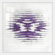 Echovia Violet Linear Square Acrylic 3D Wall Art