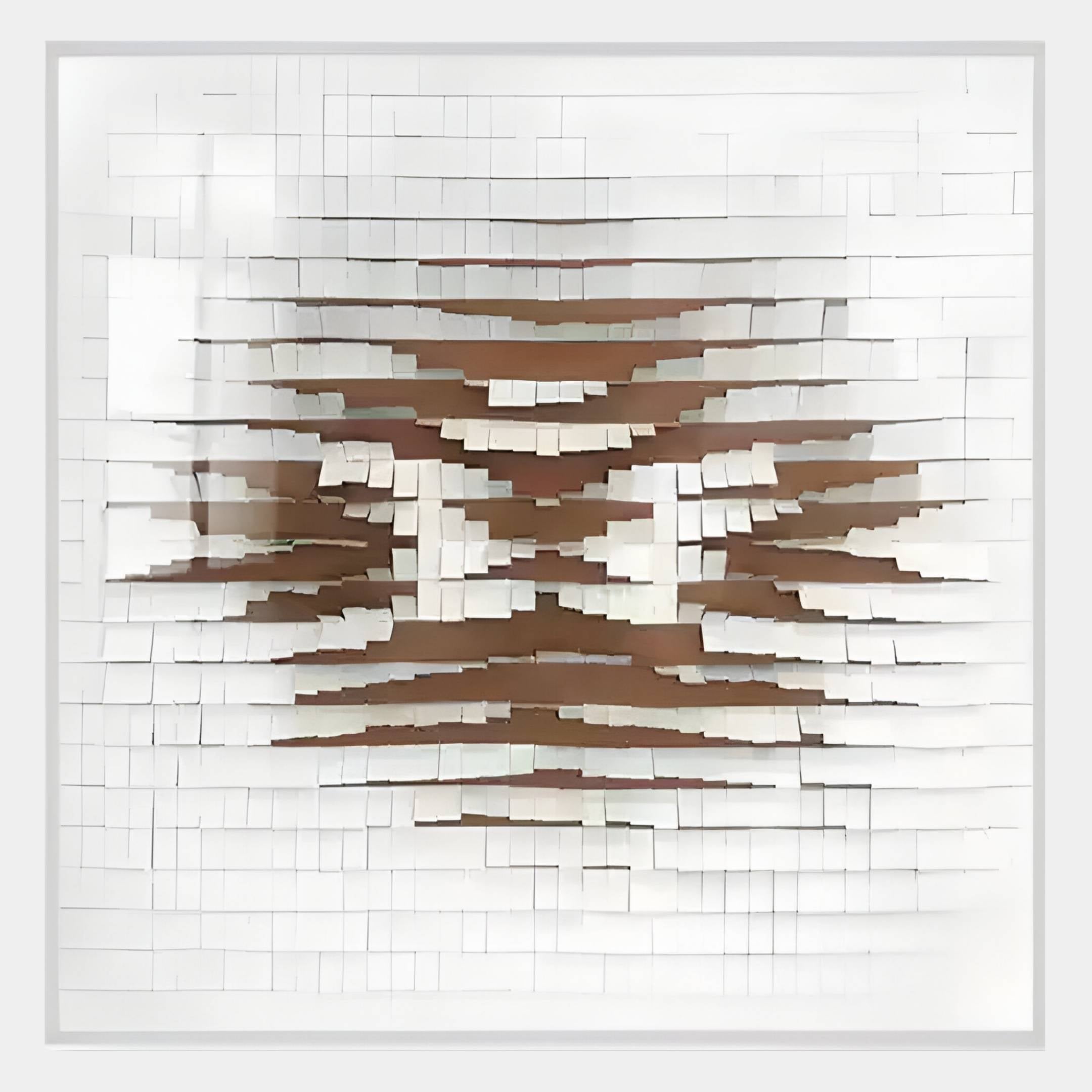 Echovia Bronze Linear Square Acrylic 3D Wall Art