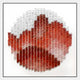 Montava Red & White Landscape Round Acrylic 3D Wall Art