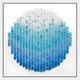 Montava Sky Blue Gradient Round Acrylic 3D Wall Art