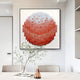 Montava Rose Red Gradient Round Acrylic 3D Wall Art