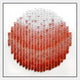 Montava Rose Red Gradient Round Acrylic 3D Wall Art
