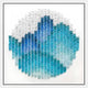 Montava Blue Mountain Round Acrylic 3D Wall Art