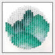 Montava Green Mountain Round Acrylic 3D Wall Art
