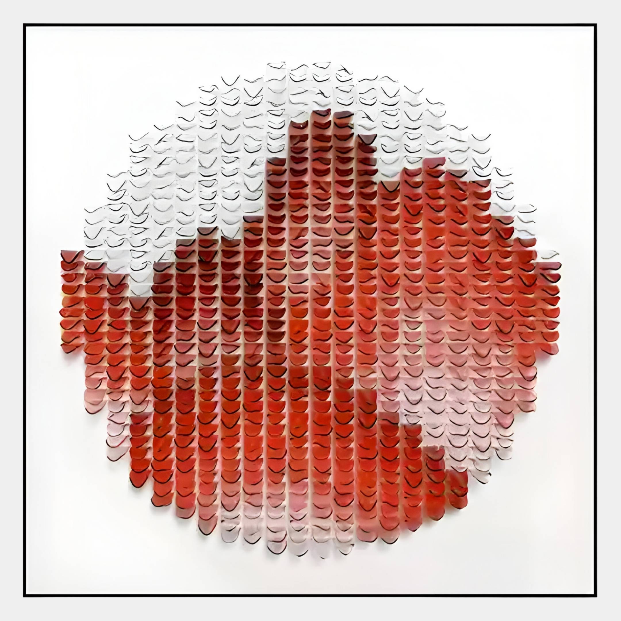 Montava Red Mountain Round Acrylic 3D Wall Art
