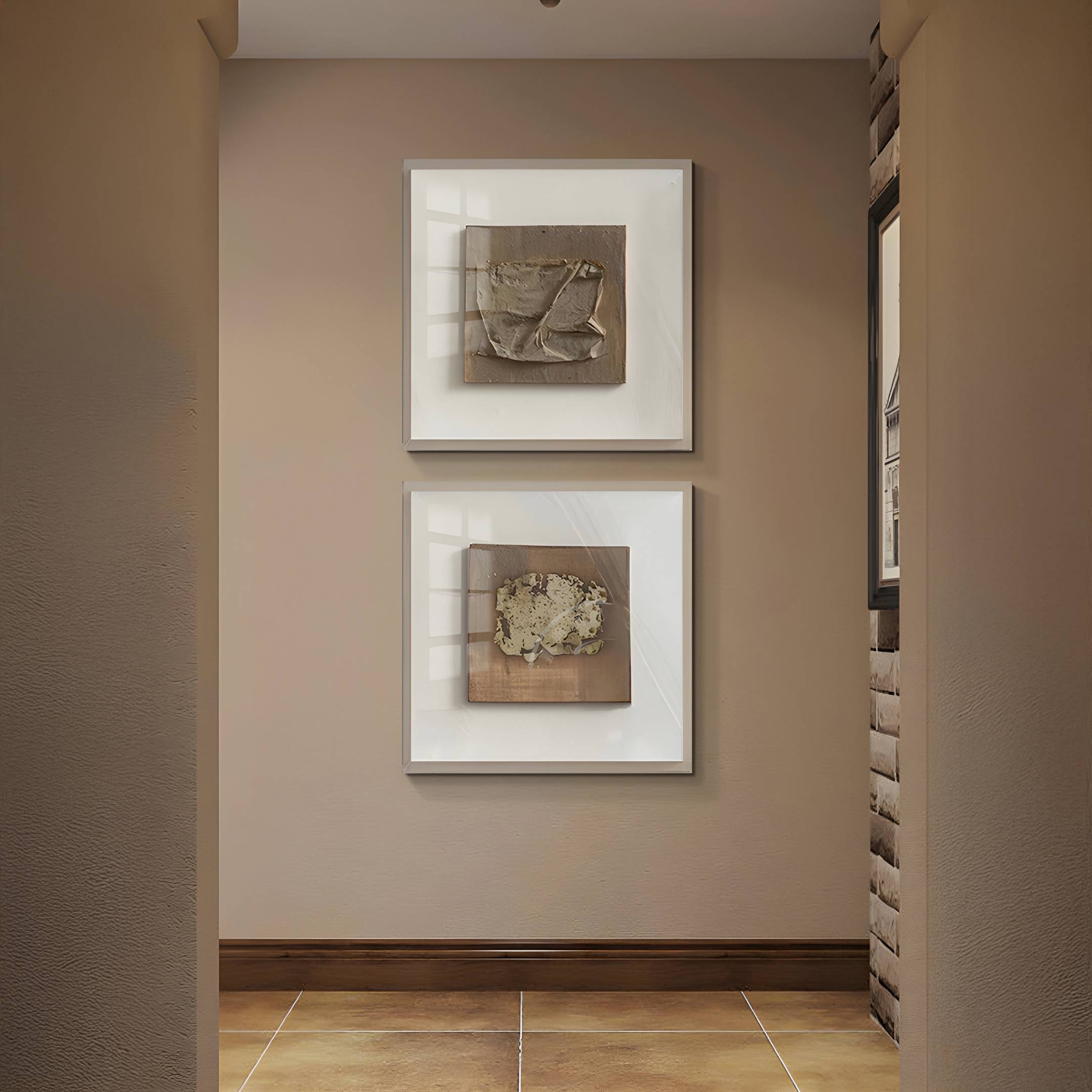 Crustara Folded Earth Hand Painted Wall Art