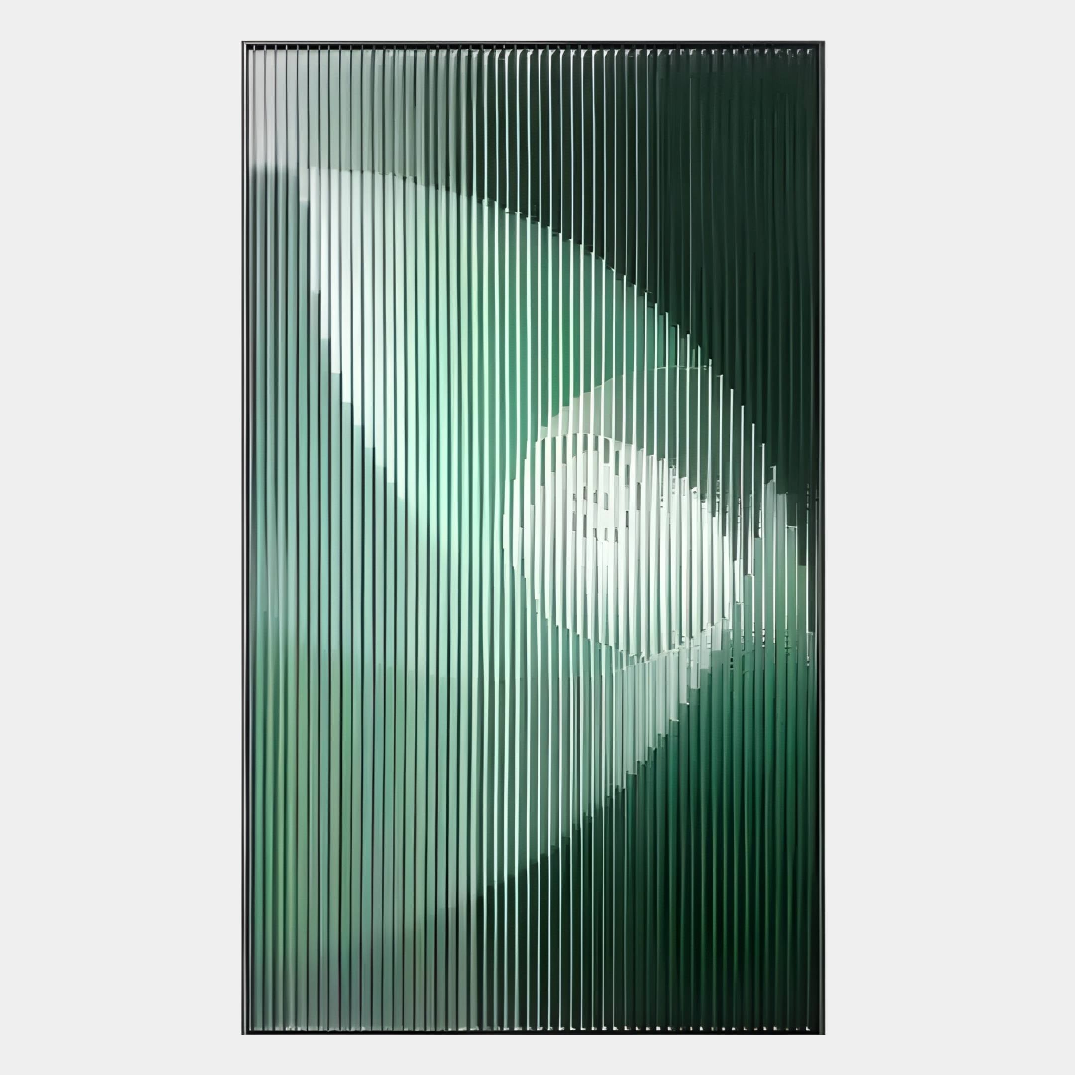Cyclastra Green Optical Spiral Acrylic 3D Wall Art