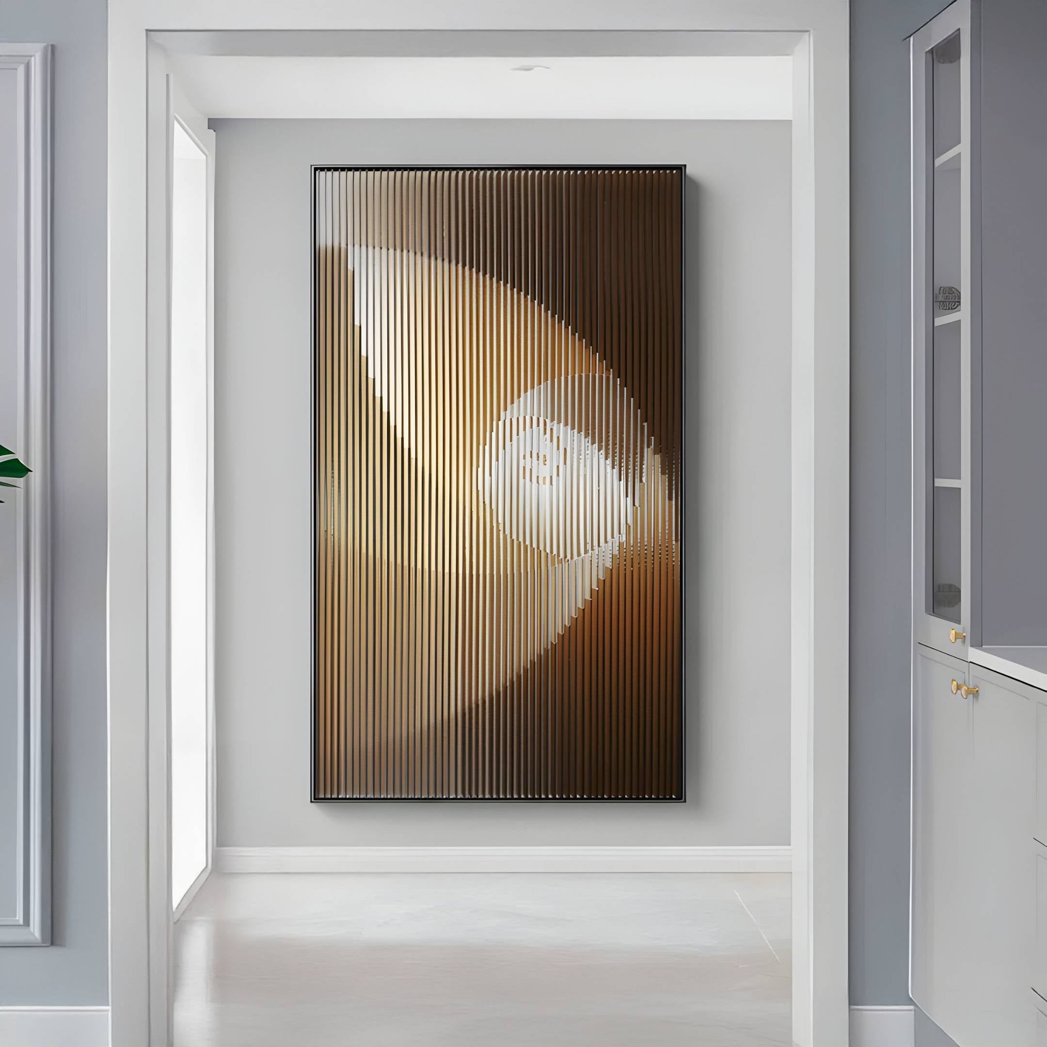 Cyclastra Amber Optical Spiral Acrylic 3D Wall Art