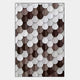 Scalara Brown & White Vertical Acrylic 3D Wall Art