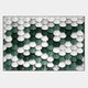Scalara Deep Green & White Acrylic 3D Wall Art