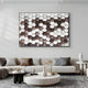 Scalara Brown & White Acrylic 3D Wall Art