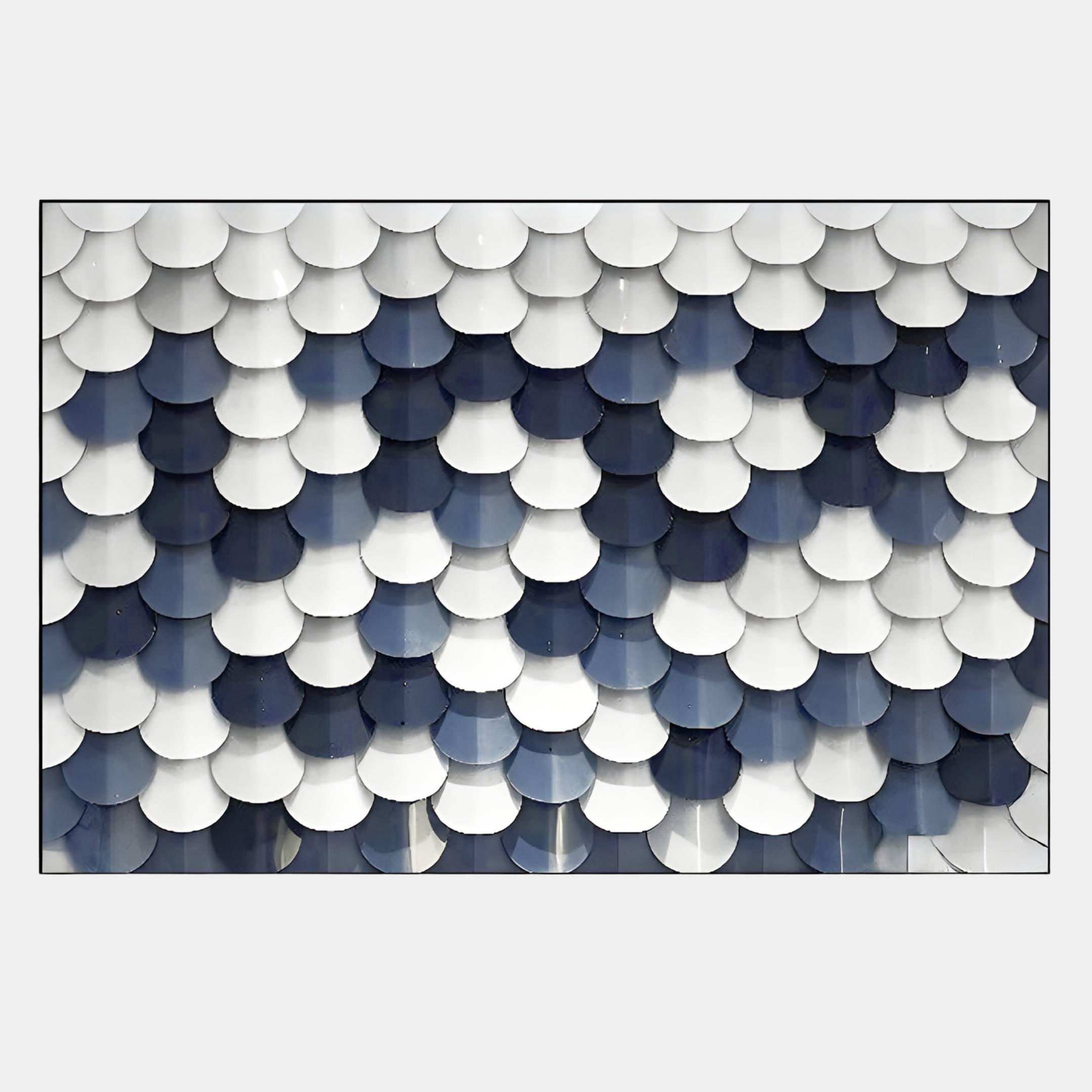 Scalara Navy & White Acrylic 3D Wall Art