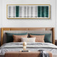 Striara White & Green Flow Stripe Acrylic 3D Wall Art