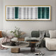 Striara White & Green Flow Stripe Acrylic 3D Wall Art