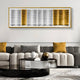 Striara White & Gold Flow Stripe Acrylic 3D Wall Art