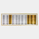 Striara White & Gold Flow Stripe Acrylic 3D Wall Art