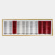 Striara White & Crimson Flow Stripe Acrylic 3D Wall Art