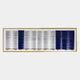Striara White & Cobalt Flow Stripe Acrylic 3D Wall Art