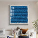 Frondra Blue Layered Leather & Acrylic 3D Wall Art