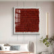 Frondra Brick Red Layered Leather & Acrylic 3D Wall Art