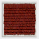 Frondra Brick Red Layered Leather & Acrylic 3D Wall Art