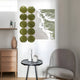 Tidelune Olive Green Acrylic Disc & Tidal Scene 3D Wall Art