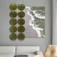 Tidelune Olive Green Acrylic Disc & Tidal Scene 3D Wall Art