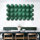 Orbessa Green Bubble Grid Linear Acrylic 3D Wall Art