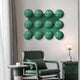 Orbessa Green Bubble Grid Rectangle Acrylic 3D Wall Art