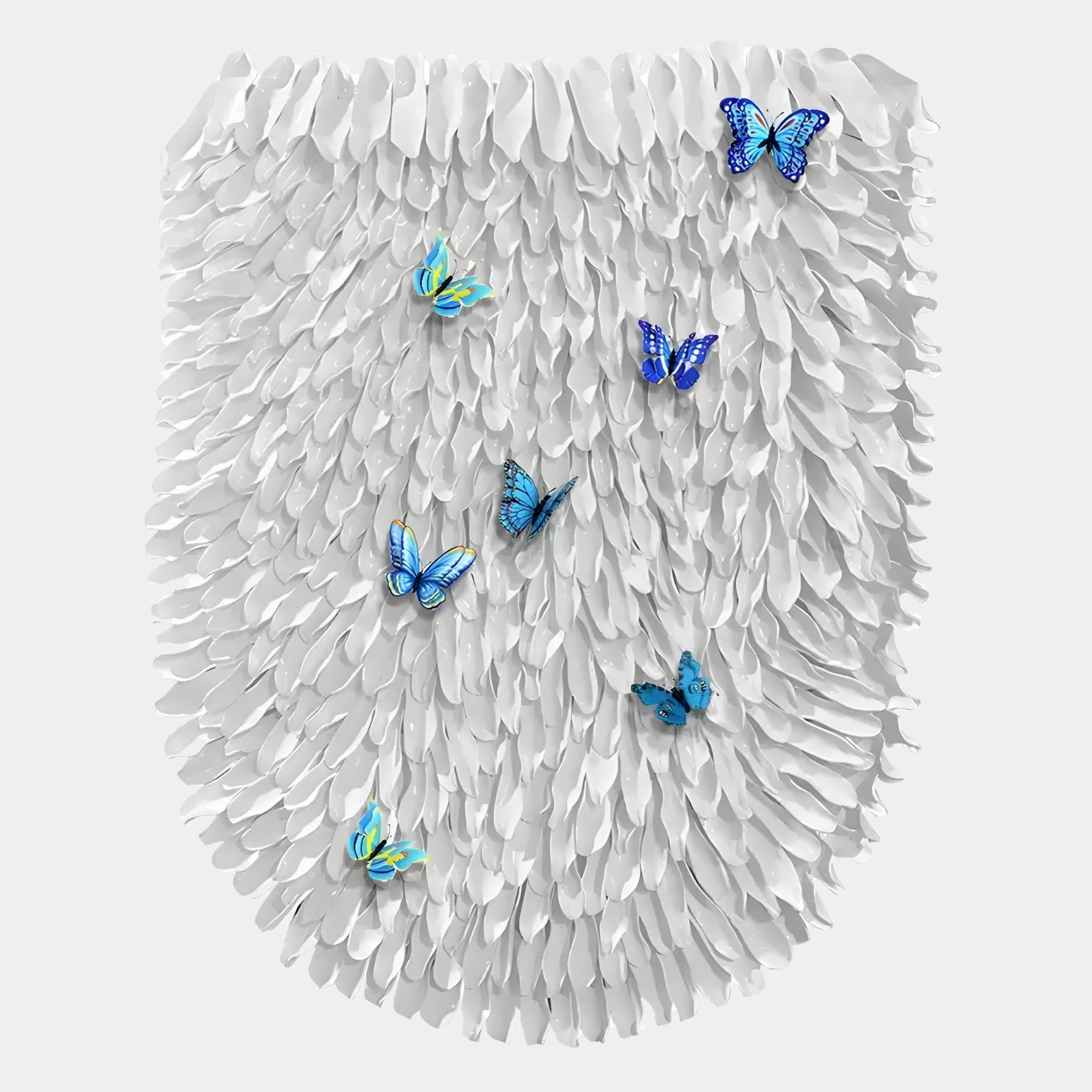 Papillara Blue Butterfly Feathered Acrylic 3D Wall Art