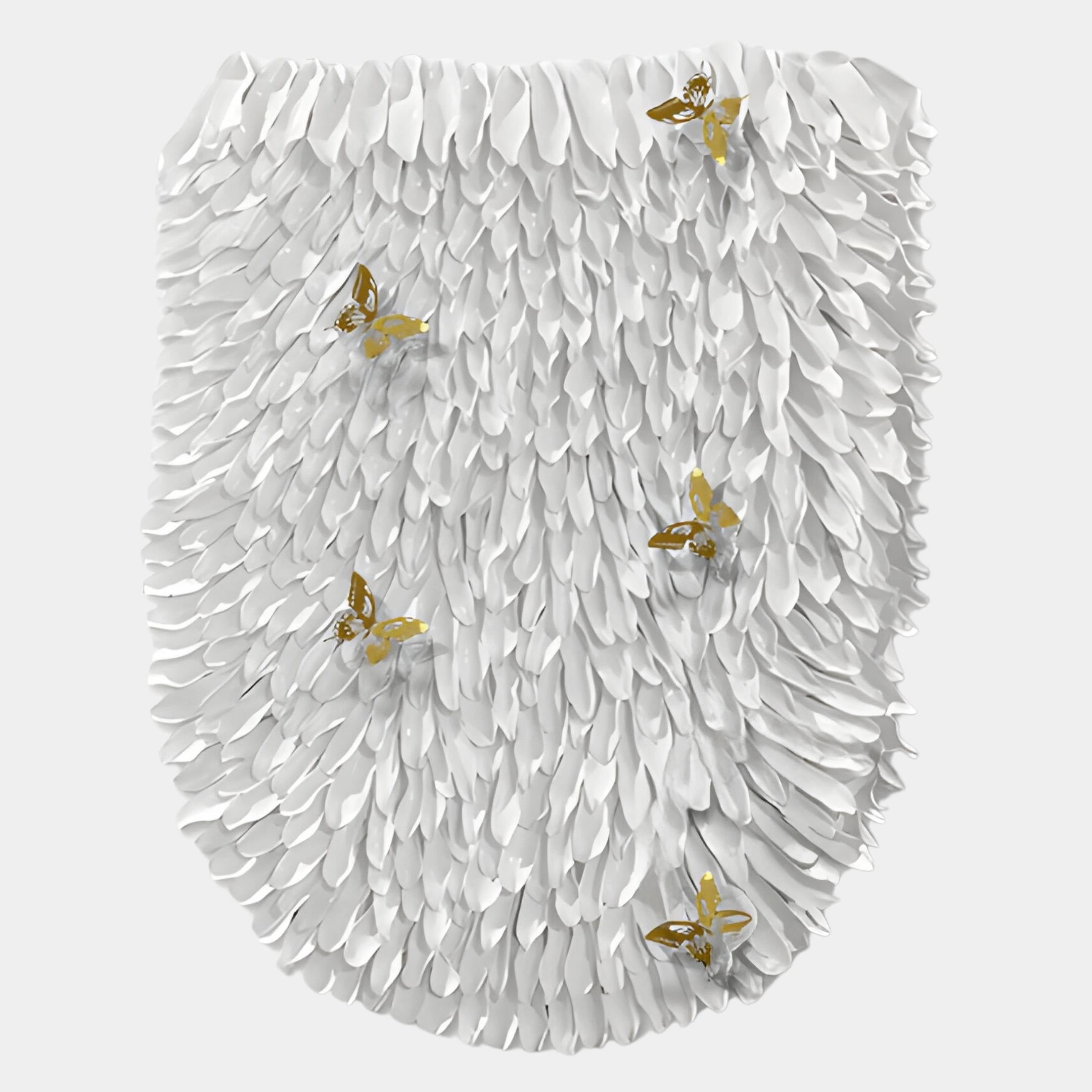 Papillara Gold Butterfly Feathered Acrylic 3D Wall Art