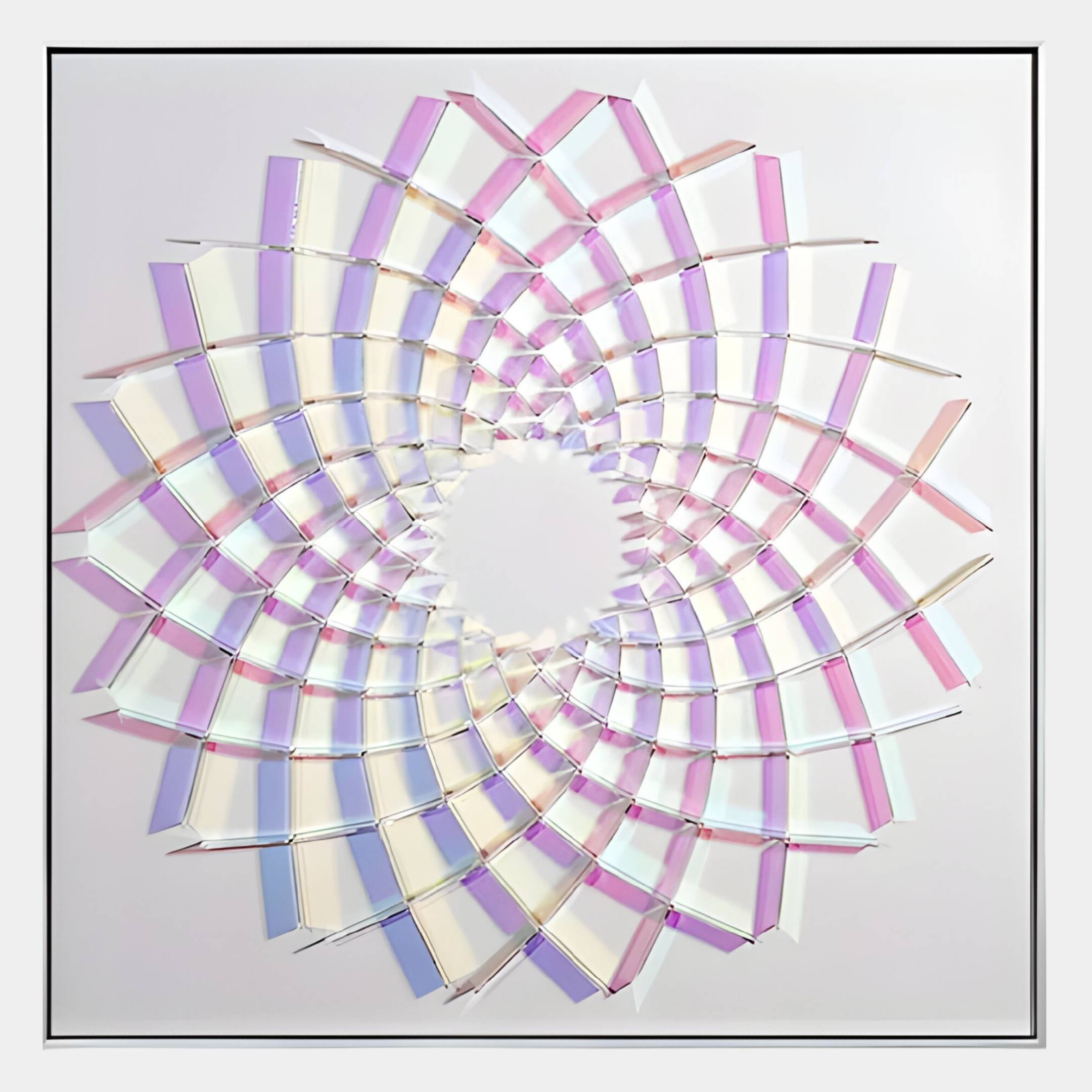 Lumira Pastel Spiral Fold Acrylic 3D Wall Art