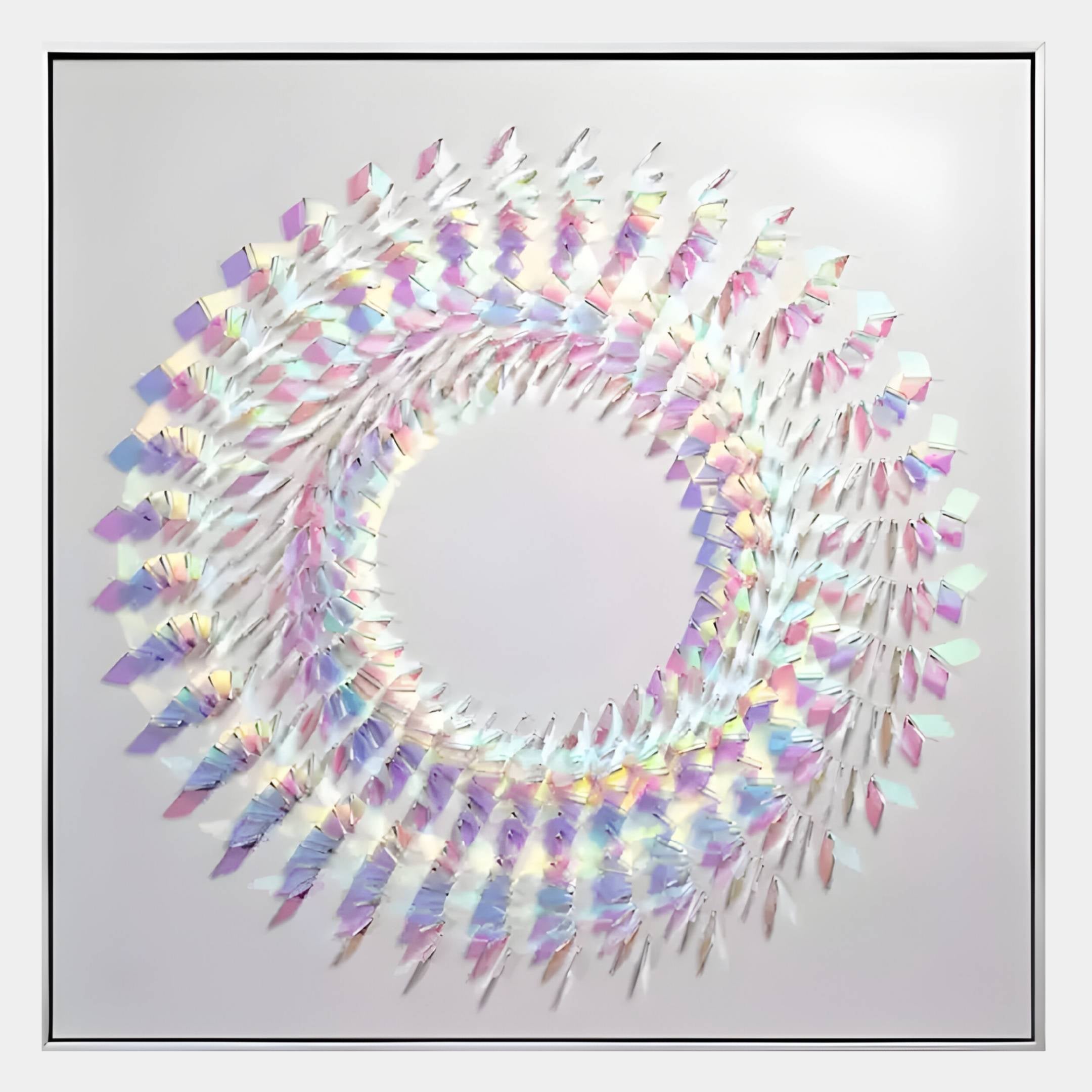 Lumira Iridescent Circular Acrylic 3D Wall Art